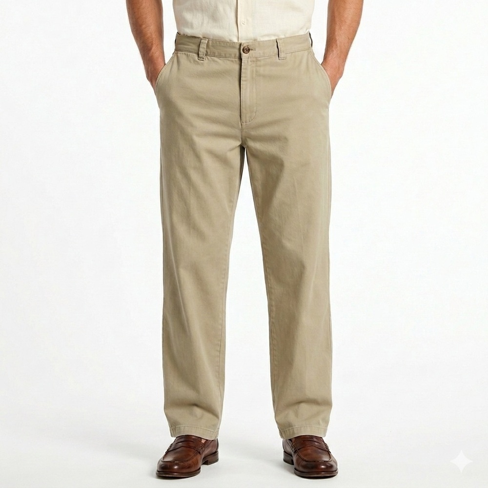 Tommy Bahama Men Vintage Relaxed Fit Chino Pants Khaki 33